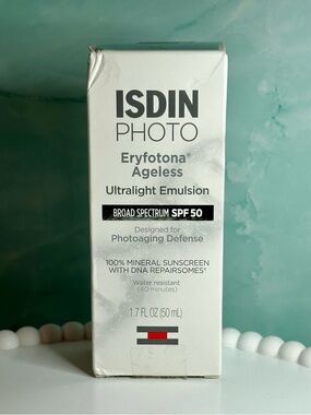 ISDIN Photo Eryfotona Ageless Ultralight Emulsion SPF 50 1.7oz - NEW exp 5/2027
